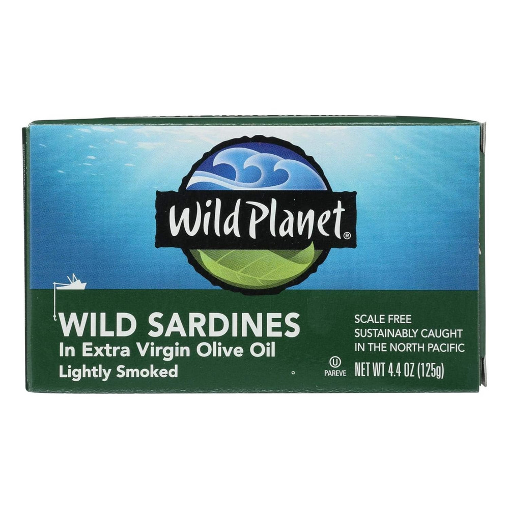 Wild Sardines in Extra Virgin Olive Oil (12X4.375Oz) (Value Bulk Multi-Pack)