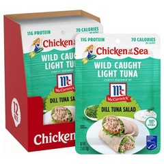 Chicken of the Sea Lightly Seasoned Dill Wild Caught Light Tuna, 2.5 Ounce