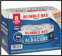 Bumble Bee Solid White Albacore Tuna in Water 5 oz Can (Pack of 8) – Wild Caught