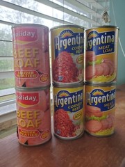 Argentina MEATLOAF & CORNED BEEF & Holiday BEEF LOAF 150g Each NEW! 6 Cans
