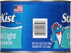 Chunk Light Tuna in Water, 4lb 2.5oz Can