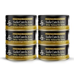 Safe Catch Wild Ahi Yellowfin Tuna Fish Canned Wild Caught Lowest Mercury Lea…