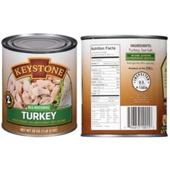 5 Cans – 1 of Each/Keystone All Natural Ground Beef, Beef, Chicken, Pork, Turkey