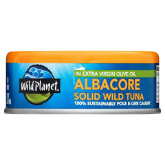 (6 Pack) Wild Planet Wild Albacore Tuna – EVOO Packed, 5 oz Cans, High Omega-3