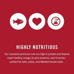 Mackerel in Olive Oil, 4.05 Ounce Can Pack of 6, Packaging May Vary, Skinless…