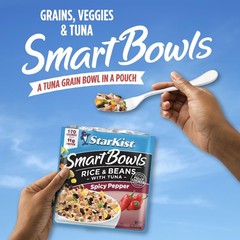 StarKist Smart Bowls Spicy Pepper, 4.5 oz Pouch Pack of 12 – Features Rice & …