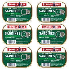 Sardines in Louisiana Hot Sauce, 3.75 Oz Tin (Pack of 12) – Wild Caught, Gluten