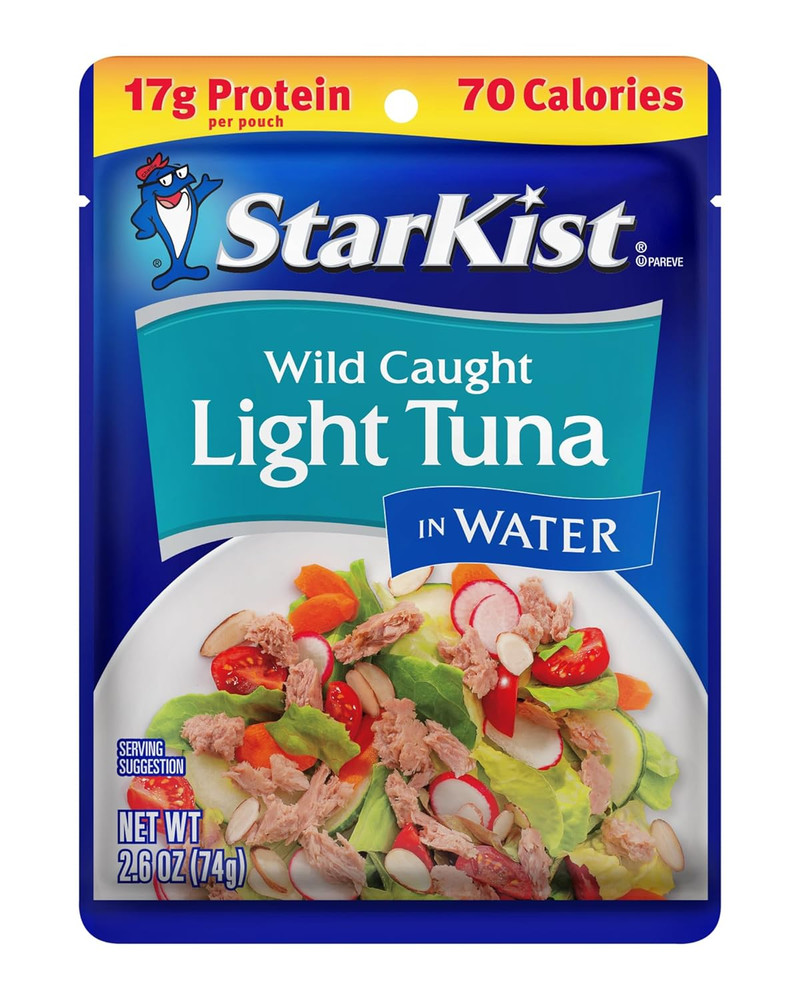 Light Tuna in Water Pouch (2.6 Oz – 1 Pack) Ready to Eat, Wild Caught, 17G Prote