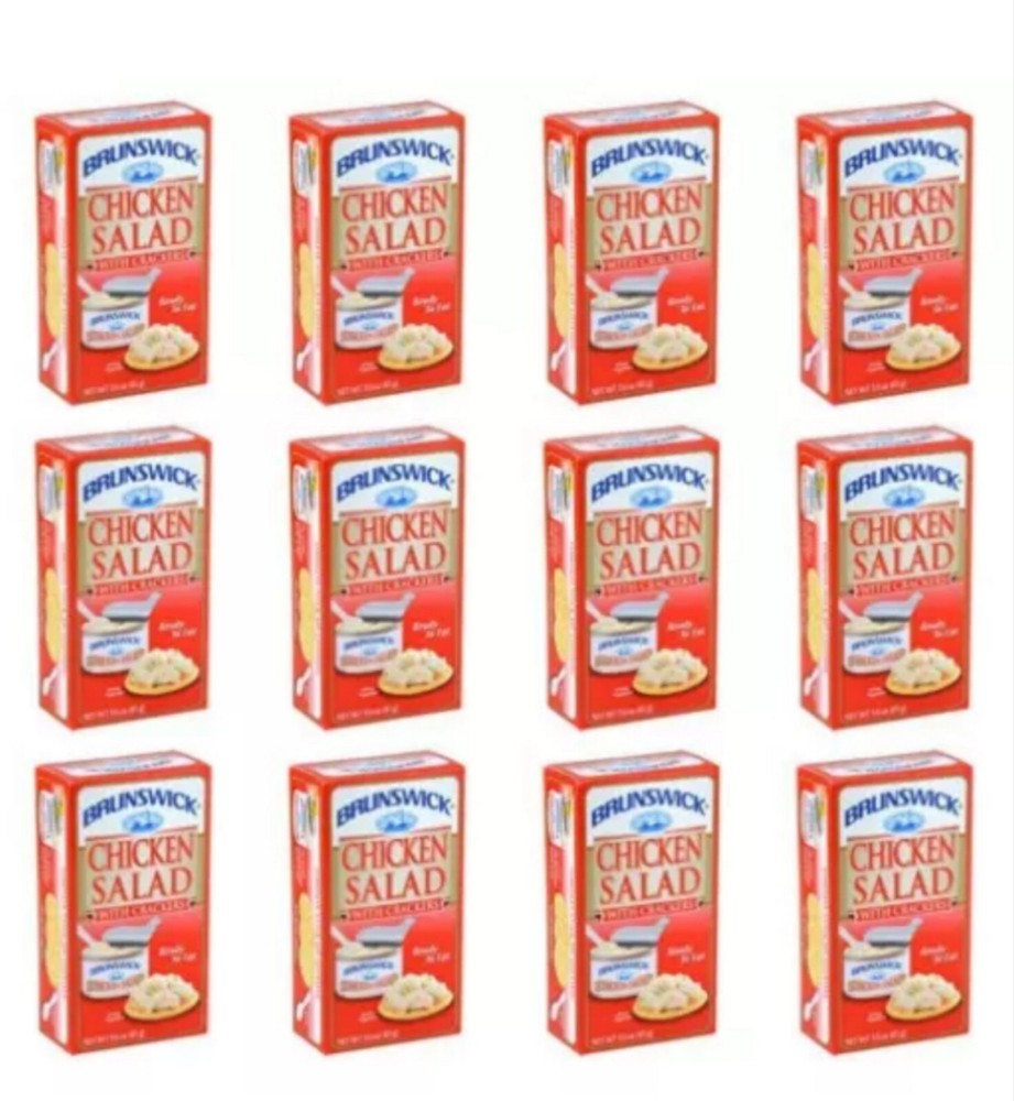 Brunswick Chicken Salad With Crackers 12 Packs 3.0 oz ready to eat