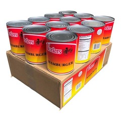 Yoders Canned Hamburger Ground Beef Case 12 Cans 1.75 Pound (Pack of 12)