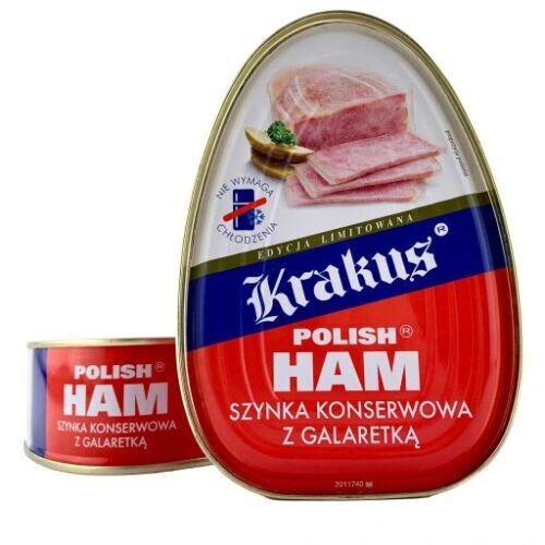 KRAKUS Polish Premium Canned Ham Preserved Meat 455 g / 1 Lb