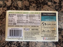 40 Cans (4.375 oz each) of Season Brand Sardines Boneless Skinless in Olive Oil
