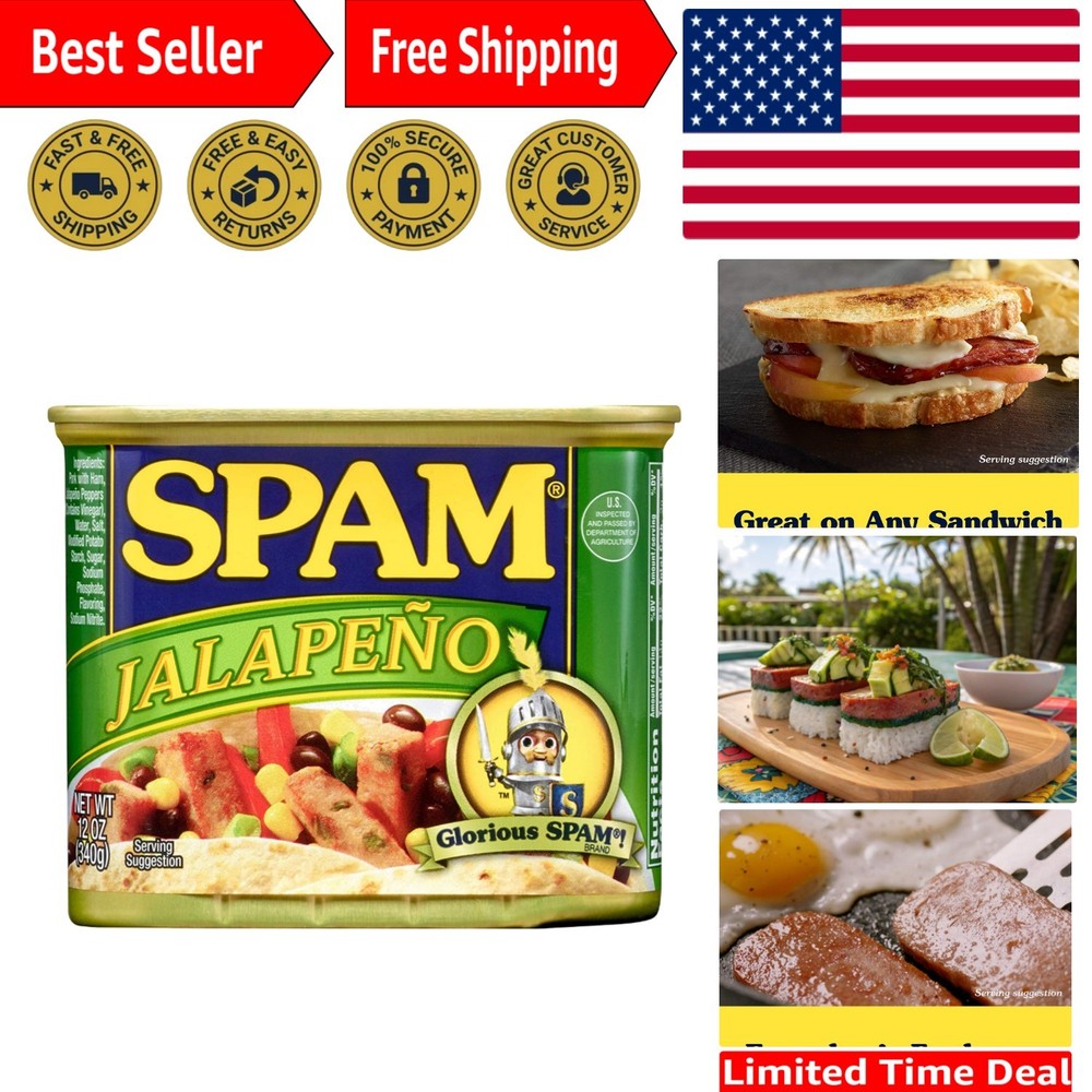 Ready-to-Eat 12 Oz Jalapeño Luncheon Meat – Quick & Tasty Solution
