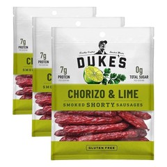 Duke’s Pork Chorizo & Lime Smoked Shorty Sausages – 5 oz, 7g Protein