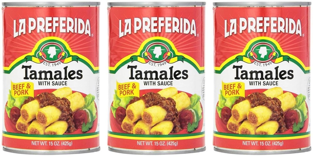Tamales Listos De Carne Y Cerdo 15 Onzas 12 Piezas