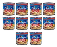 10 Cans Sweet Sue Chicken & Dumplings 14G Protein Ready-to-eat Fully-Cook 24 oz