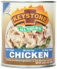 6 Pack Keystone Meat All Natural Canned Chicken, 28 Ounce Long Term Storage Food