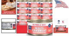 Premium White Flake Crabmeat – Succulent & Flavorful – 6 oz Can Pack of 12