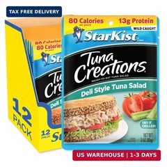 Starkist Tuna Creations Deli Style Tuna Salad Pouch (3 Oz – 12 Pack) Wild Caught