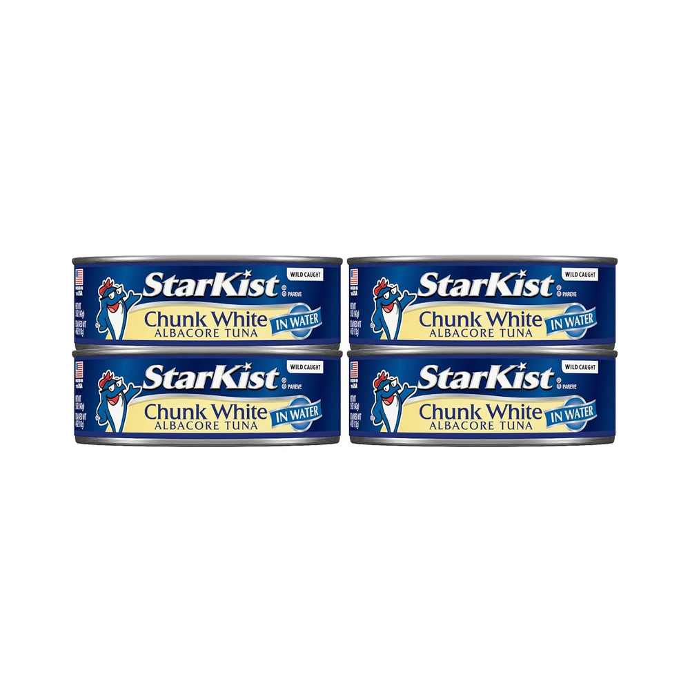 Chunk White Tuna in Water 5 Oz Can, 4 Count, Pack of 1