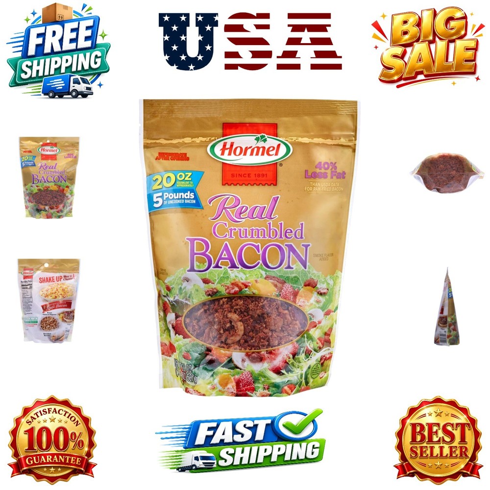 Real Crumbled Bacon, 20 Oz Pouch