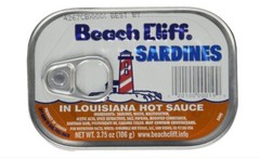 Beach Cliff Sardines in Louisiana Hot Sauce 8 pack