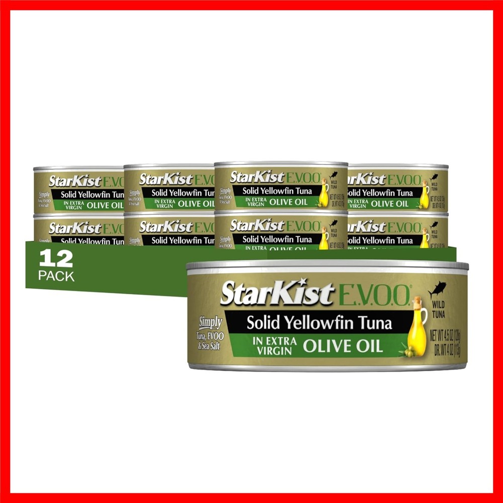 Yellowfin Tuna in Extra Virgin Olive Oil – 12-Pack