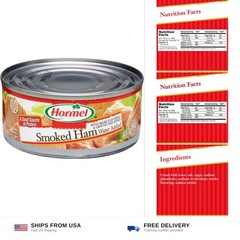 HORMEL Canned Ham, Smoked, 5 Ounce (Pack of 12)