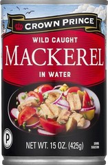 Certified Paleo Mackerel – 15-Ounce Cans Pack of 12, High Omega-3 Protein Source