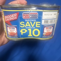 Purefoods Corned Beef 100% Pure Beef 2-Pack (Longer Strand) – Exp Jan 2028 -New-