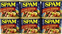 Spam 25% Less Sodium Luncheon Meat 12 oz ( Pack of 6 )