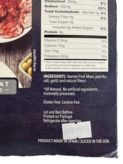 All-Natural Sliced Ibérico Chorizo – Premium Spanish Sausage, Gourmet Snack