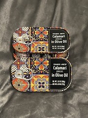 3X Trader Joe’s Calamari Pieces In Olive Oil 3.91 oz 3 Cans Wild Caught