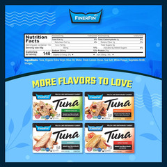 Yellowfin Tuna Fillets in Organic Olive Oil – Zesty Lemon Flavor (4.4Oz Can – 2