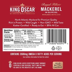 Skinless & Boneless Mackerel Variety Pack, 4.05-Ounce Cans Pack of 6, Skinles…
