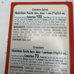 Brunswick Chicken Salad With Crackers 3 Pack 3oz Bumble Bee Ready To Eat Snack