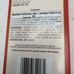 Brunswick Chicken Salad With Crackers 3 Pack 3oz Bumble Bee Ready To Eat Snack