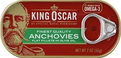 King Oscar Flat Anchovy Fillets In Olive Oil, 2 Ounce
