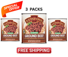 Keystone All Natural Ground Beef, 28 oz Can (3 pack)