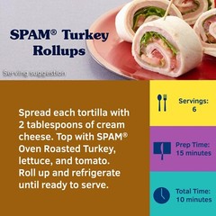 SPAM Oven Roasted Turkey: Lean & Delicious Luncheon Meat (Pack of 6) Size 12 oz
