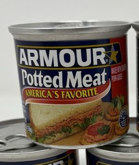 Armour Star Potted Meat 5.5 OZ Chicken- Pork Added, Bulk Lot of 5 Cans