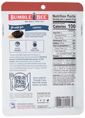 Bumble Bee Teriyaki Seasoned Tuna 2.5 oz Pouch – Ready to Eat – Wild Caught T…