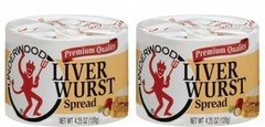 Underwood Premium Liverwurst Sandwhich Spread 4.25 Oz (Pack of 2)