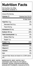 Delicious 6 oz Thin Sliced Corned Beef – High Protein, No Fillers, Low Calorie