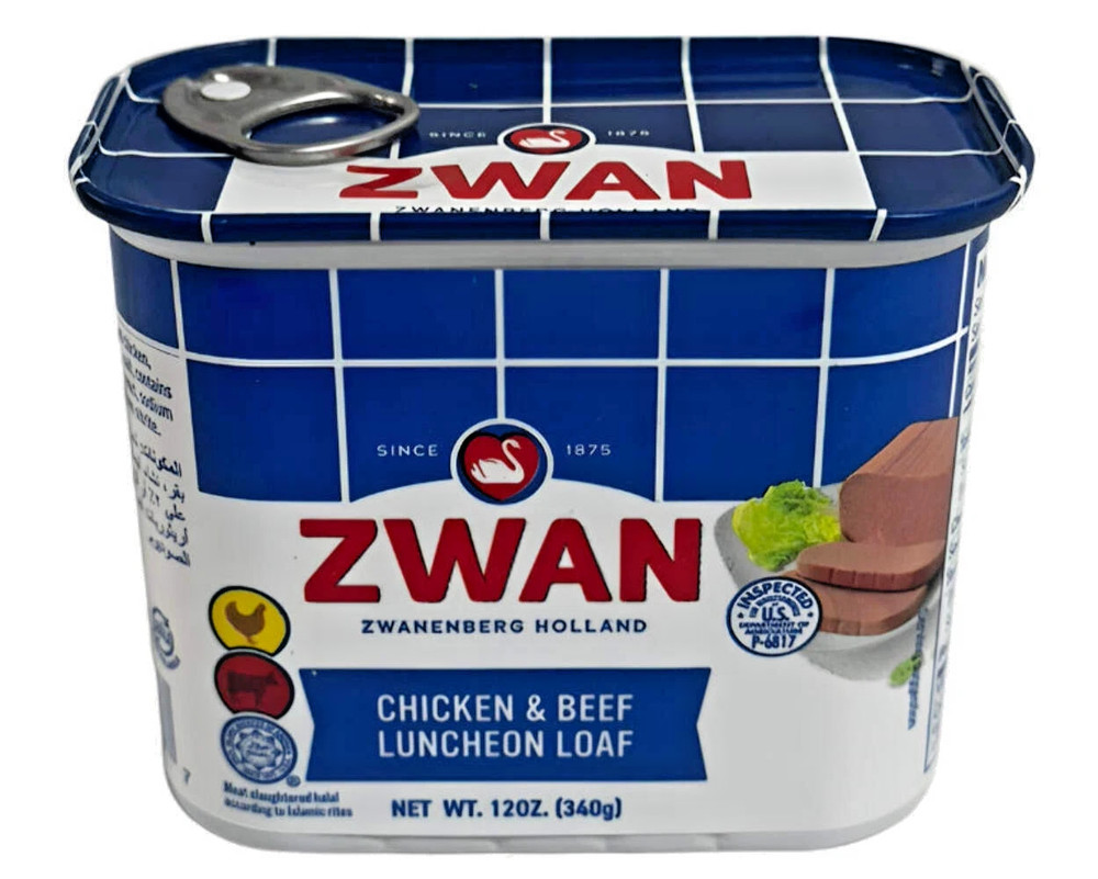 Zwan Chicken & Beef Luncheon Loaf – Savory Halal Meat Blend Exp. Apr. 25 2028