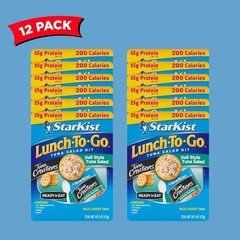 Tuna Creations Deli Style Tuna Salad Pouch, 4.0 oz Kit, 12 Pcs