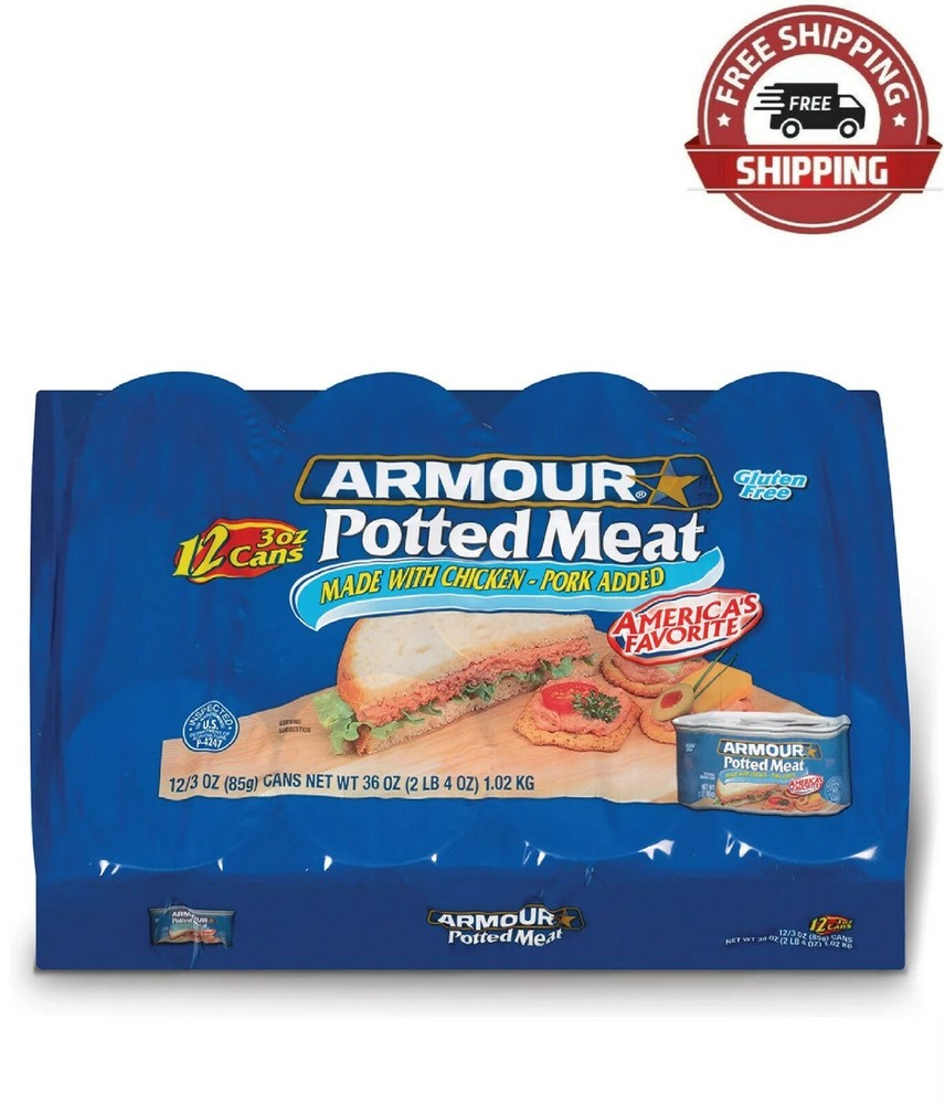 Armour Potted Meat Made With Chicken and Beef (3 oz., 12 pk.) Free Shipping