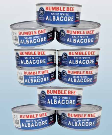 BUMBLE BEE SOLID WHITE ALBACORE TUNA IN WATER 5 OZ NWOB EXP: 2028 10PCS