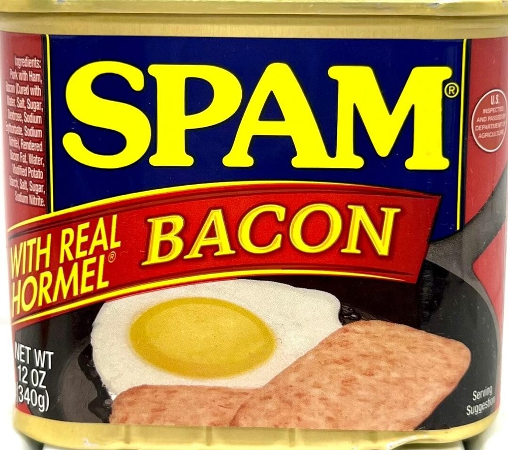 Spam Bacon Luncheon Meat 12 oz ( Pack of 24 )