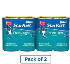 Share StarKist Chunk Light Tuna in Water, 5 oz, 8 Cans pack of 2
